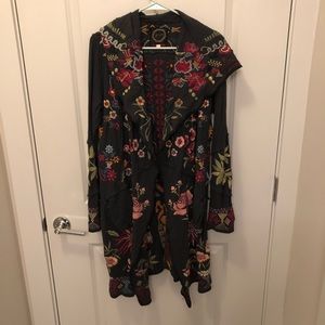 Johnny Was Embroidered Cardigan